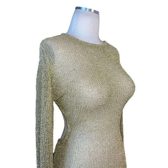 Cult Gaia Hazen Knit Dress in Gold - Picture 7 of 16
